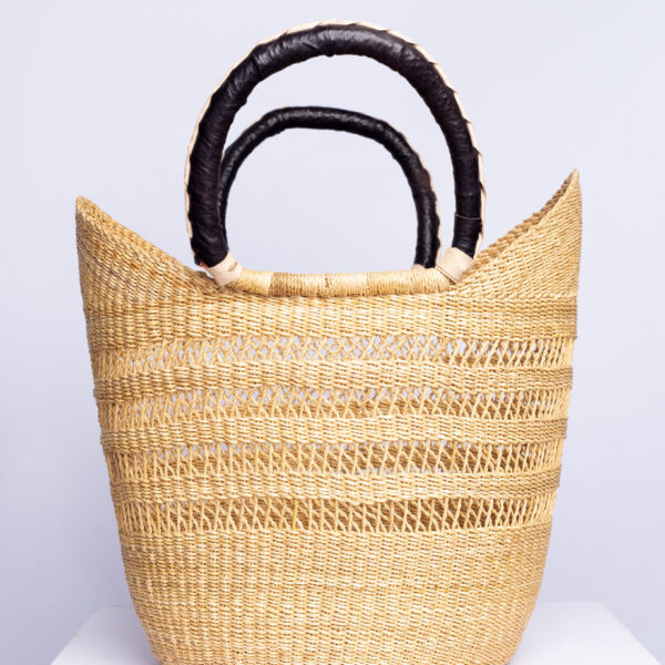 a bolga woven shopper basket