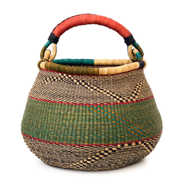 a large bolga pot basket