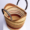 a colorful bolga shopper basket