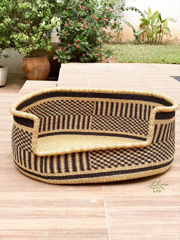large dog bed basket