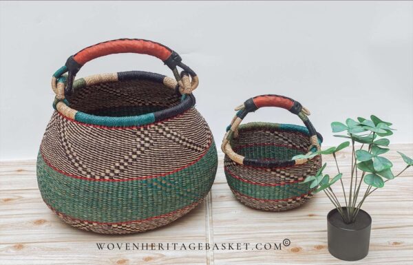 large and small bolga basket