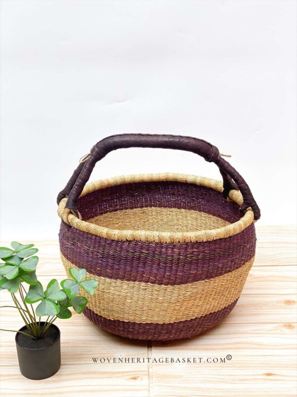 large brown bolga basket