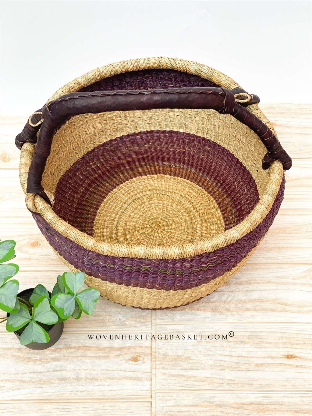 large brown bolga basket