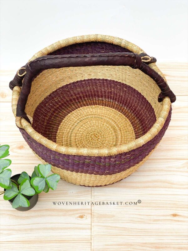large brown bolga basket