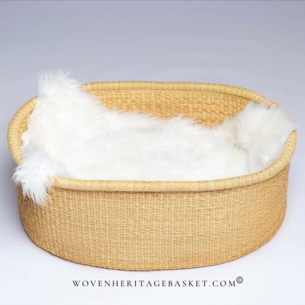 extra extra large round dog bed basket