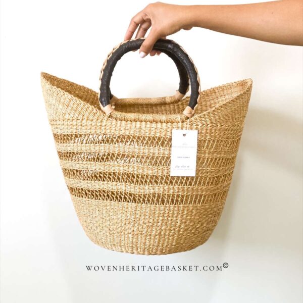 natural bolga shopper basket