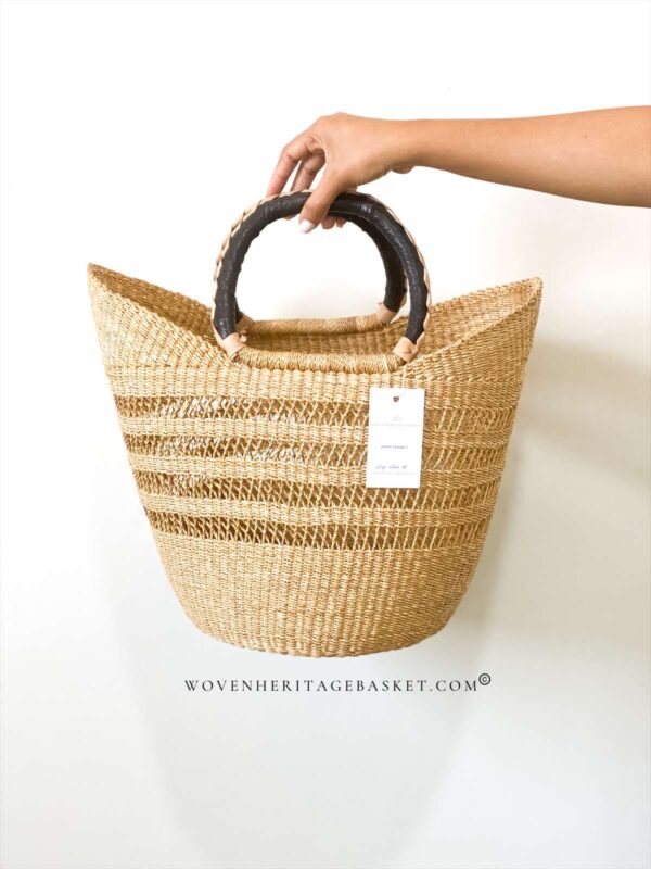 natural bolga shopper basket