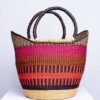 colourful bolga shopper basket