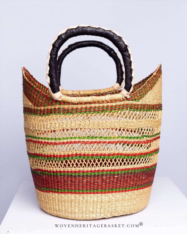 brown bolga shopper basket