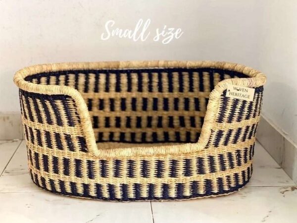 small woven dog bed basket