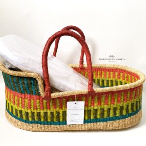 colorful Moses basket for baby