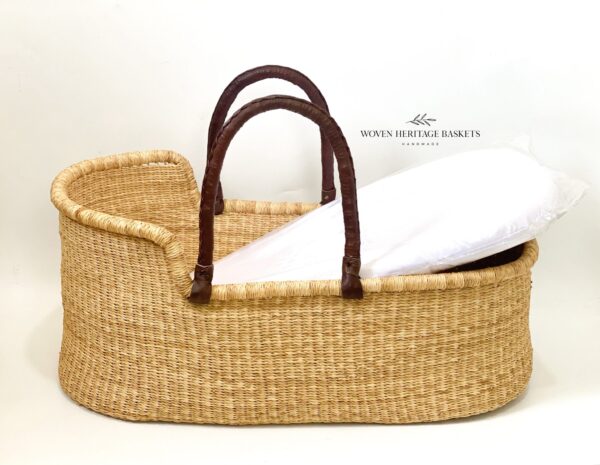natural Moses basket for baby