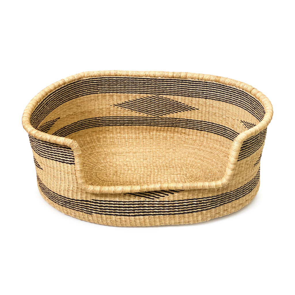 woven dog bed basket