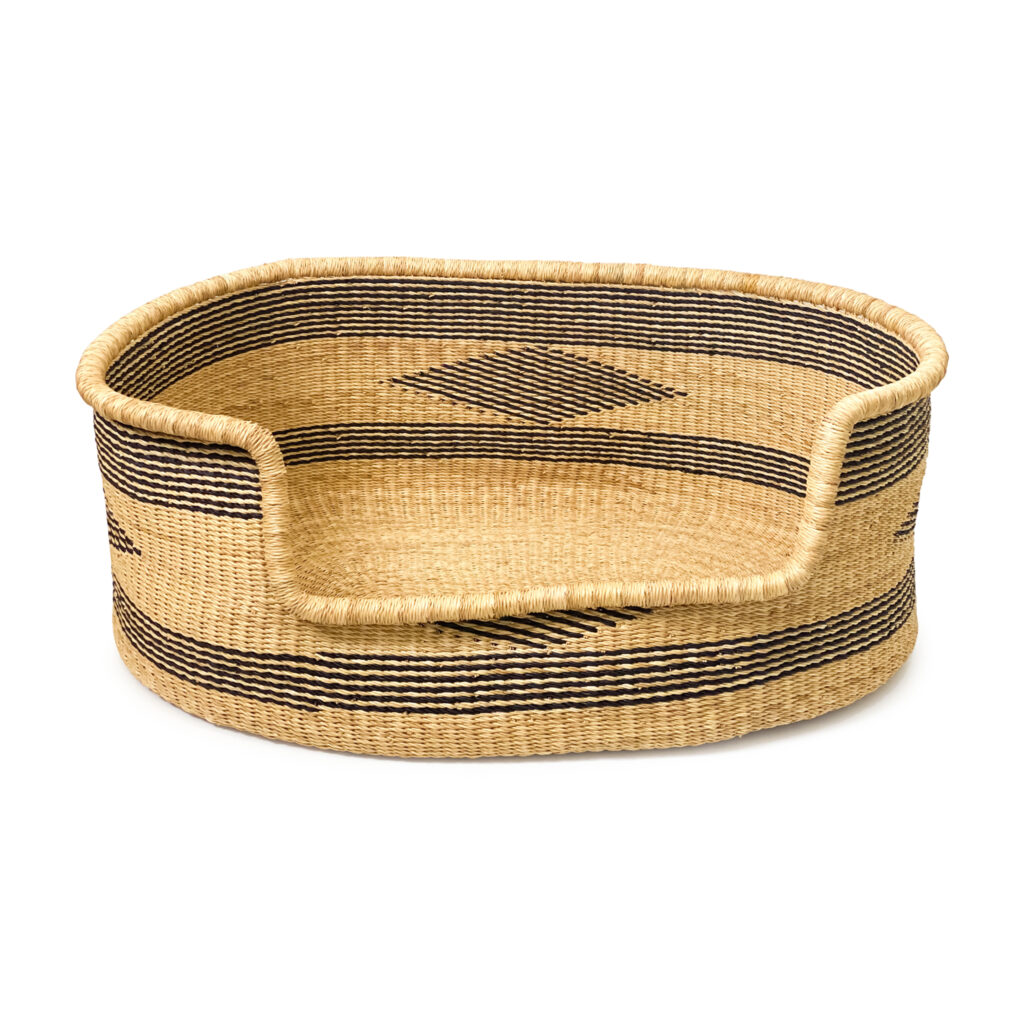 woven dog bed basket