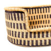 a woven dog bed basket