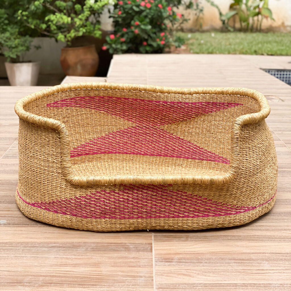 woven dog bed basket