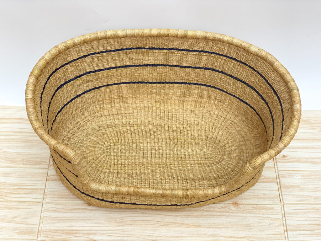 woven dog bed basket