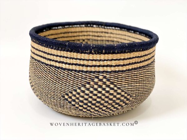 round woven storage basket