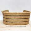 large woven dog bed basket