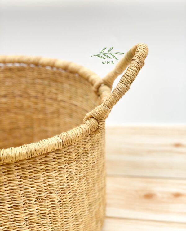 woven floor planter basket