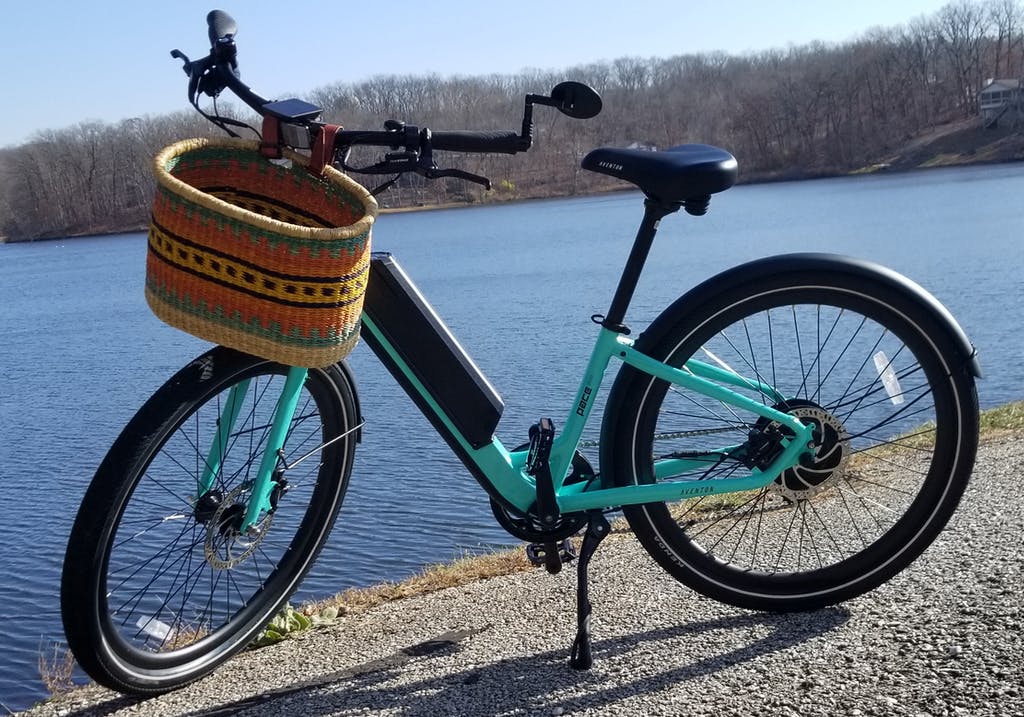 Teal bike basket online