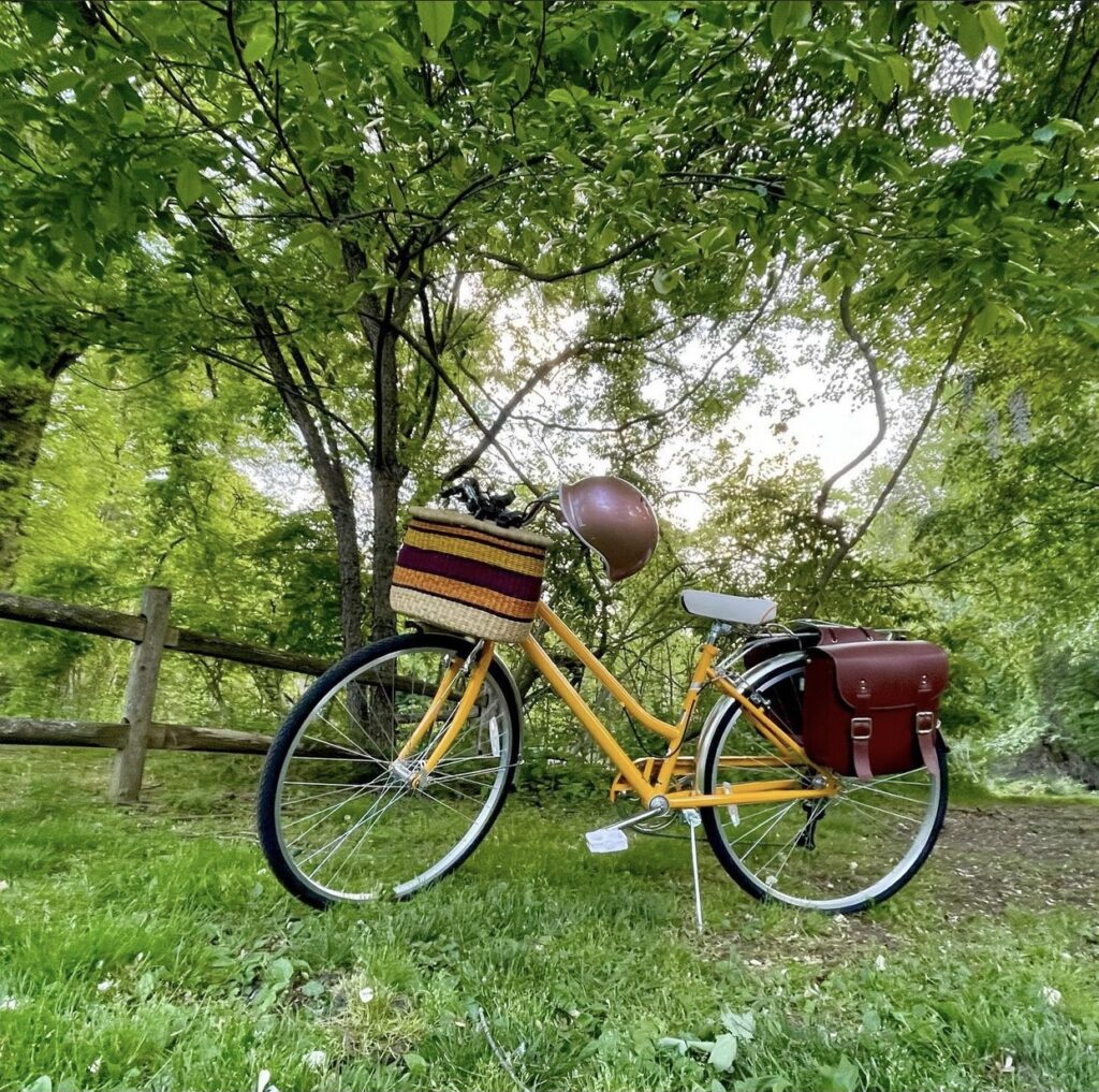 woven bike basket