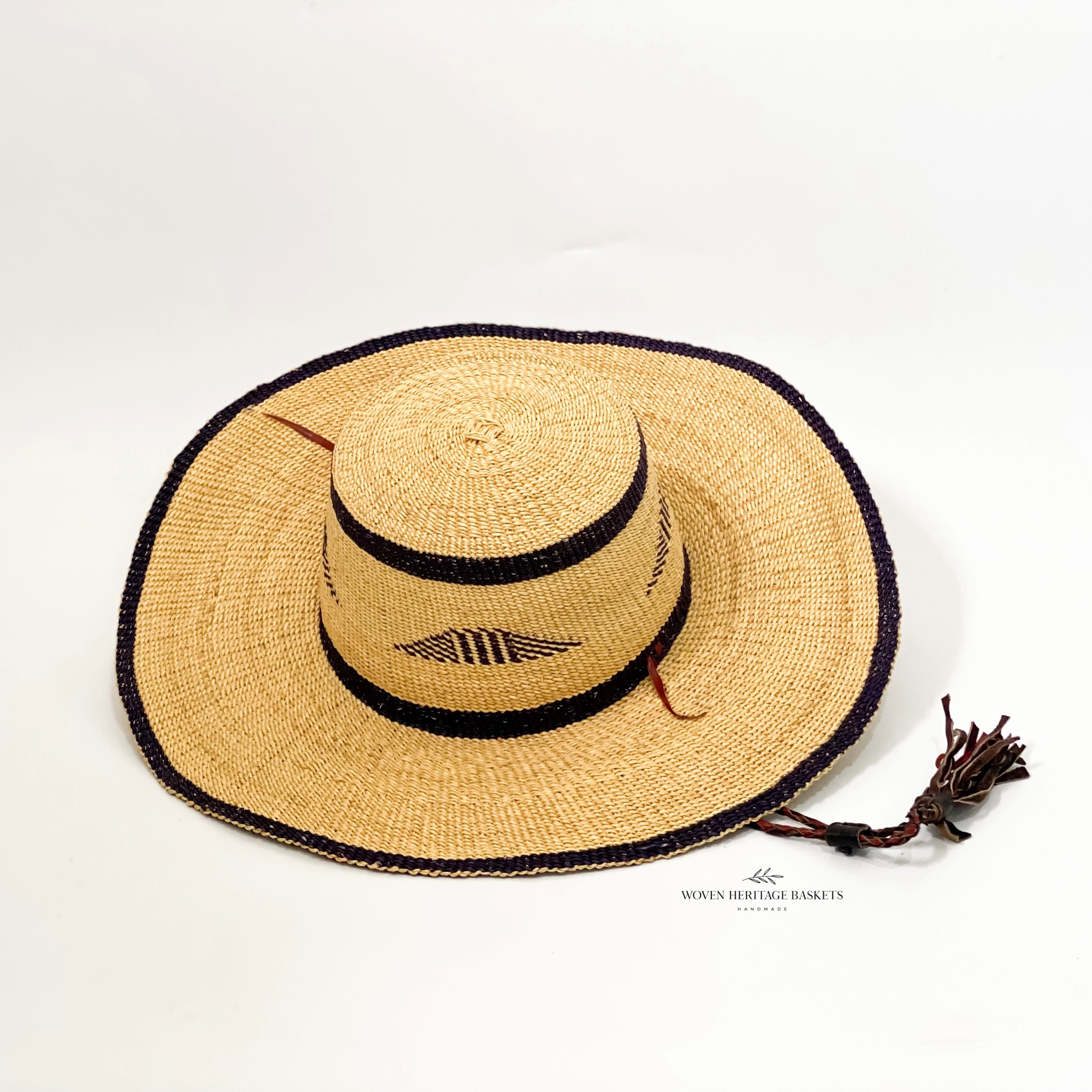 African Straw Hat - SN.02 | Woven Heritage Baskets