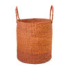 a woven laundry basket