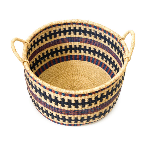 a woven floor basket